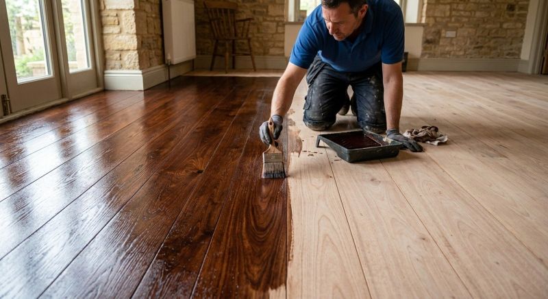 Hardwood Floor Staining in Olathe, KS