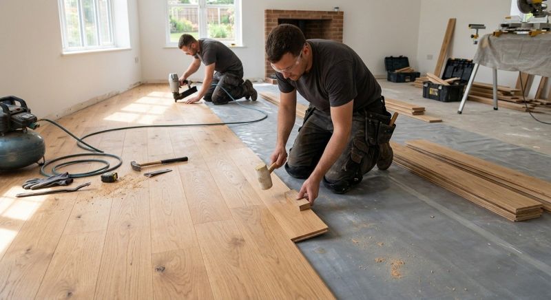 Oak Floor Installation in Manassas, VA