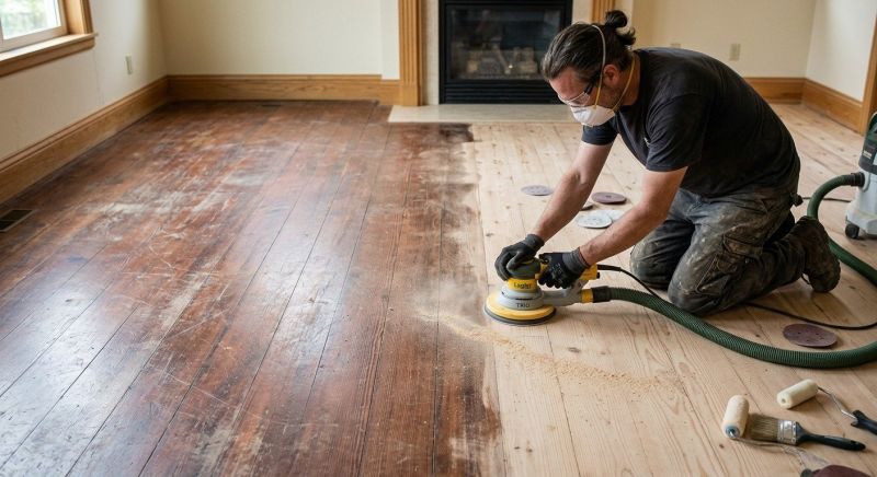 Walnut Floor Refinishing in Kansas City, KS